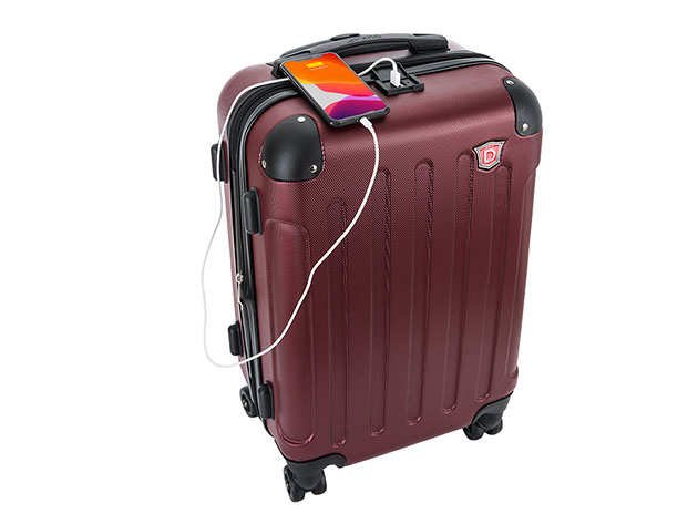 DUKAP Intely 20''/28''/32'' Hardside Spinners: 3-Piece Set (Wine)