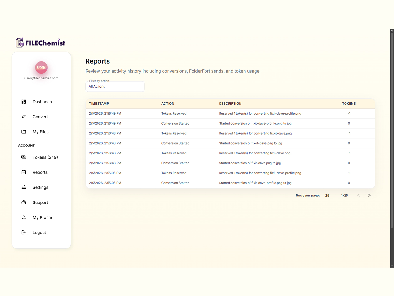 FileChemist File Conversion Tool: One-Time Purchase (5,000 Tokens)