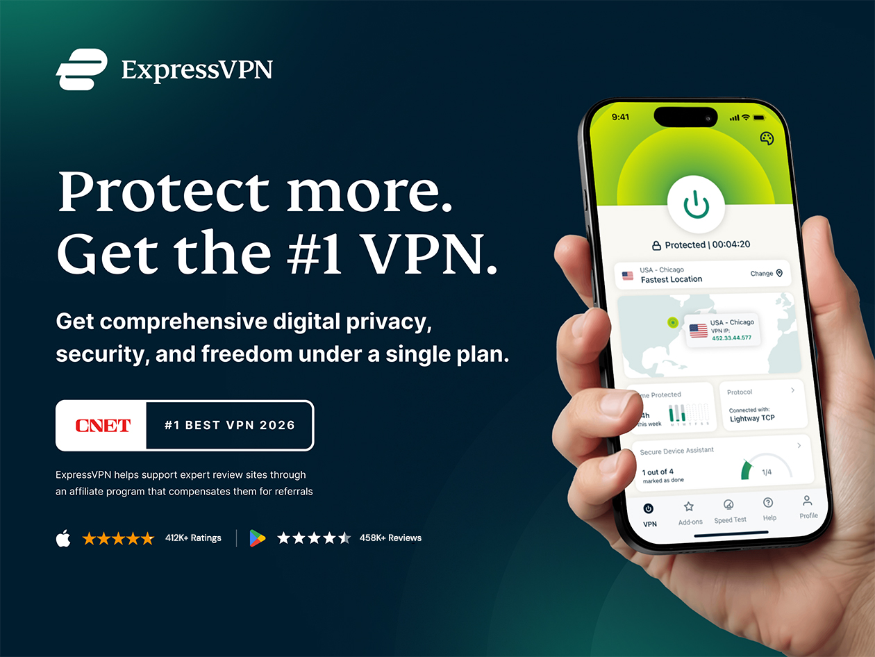 ExpressVPN Advanced Plan: 1-Year Subscription