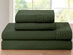 4-Piece Bamboo Blend Waffle Hem Sheet Set (Hunter Green/Queen)