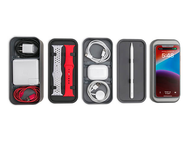 Bentostack Charge 8000mAh Wireless Charger Power Bank & Apple Accessory Organizer