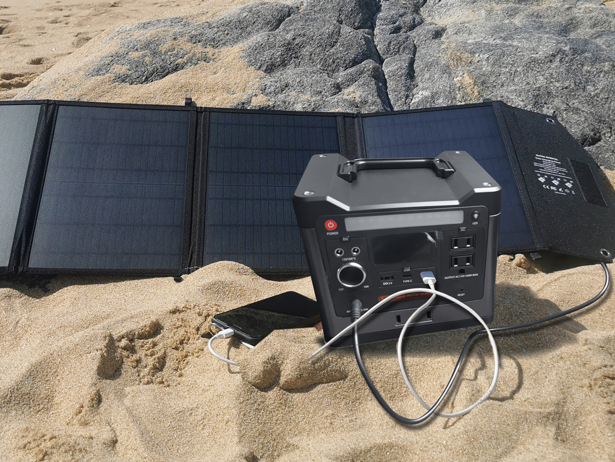 Alpha Digital 320W Portable Power Station & Solar Panel Bundle