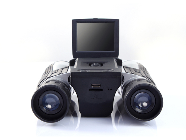 1080p/5MP 3200' Digital Binoculars with 2" Screen, 12x Zoom & 8GB Card