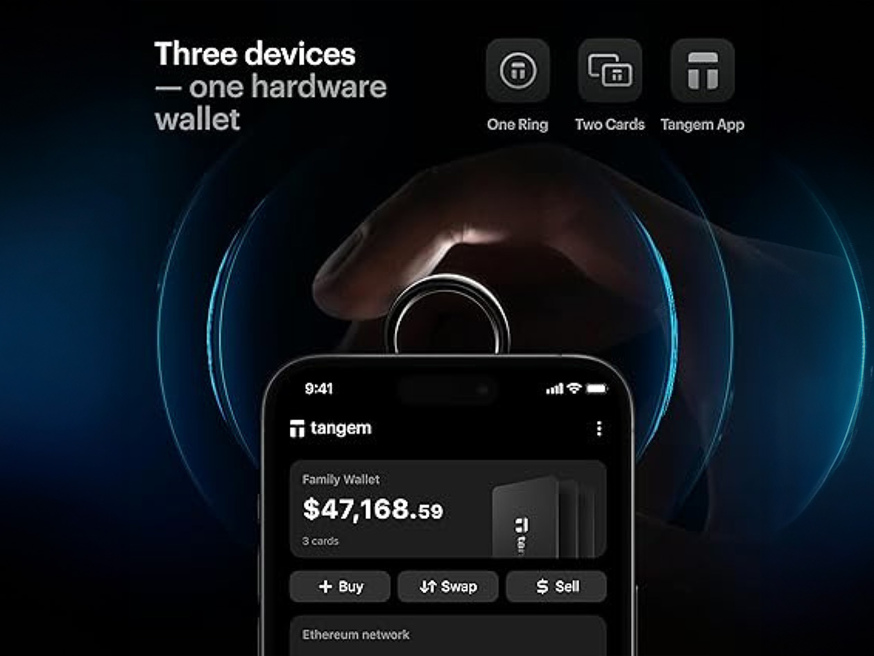 Tangem Ring - The World's First Wearable Crypto Wallet - Size 11