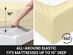 Super-Soft 1800 Series Bamboo Blend 6-Piece Sheet Set (Cream/Queen)