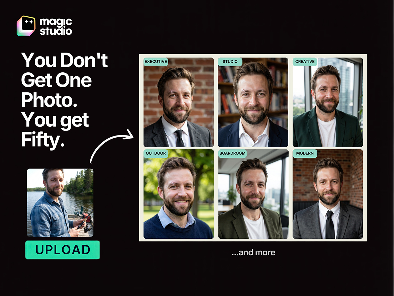 Magic Studio AI Headshot Generator Starter Plan: One-Time Purchase