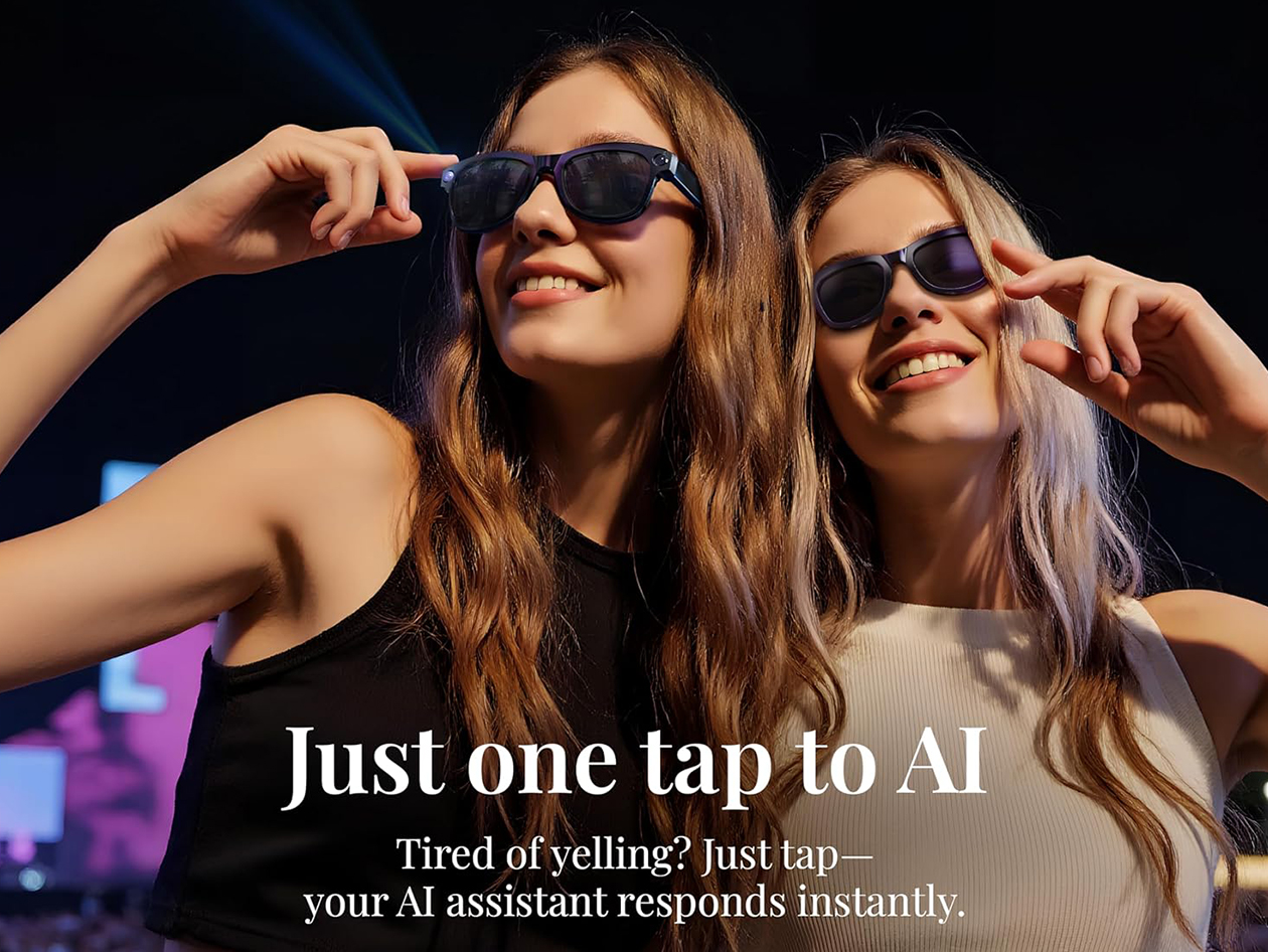 1080P AI Smart Camera Recording Sunglasses