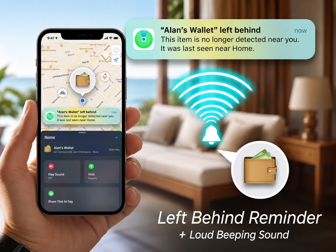 MagTag Ultra Slim Tracker Card with Apple Find My 2-Pack