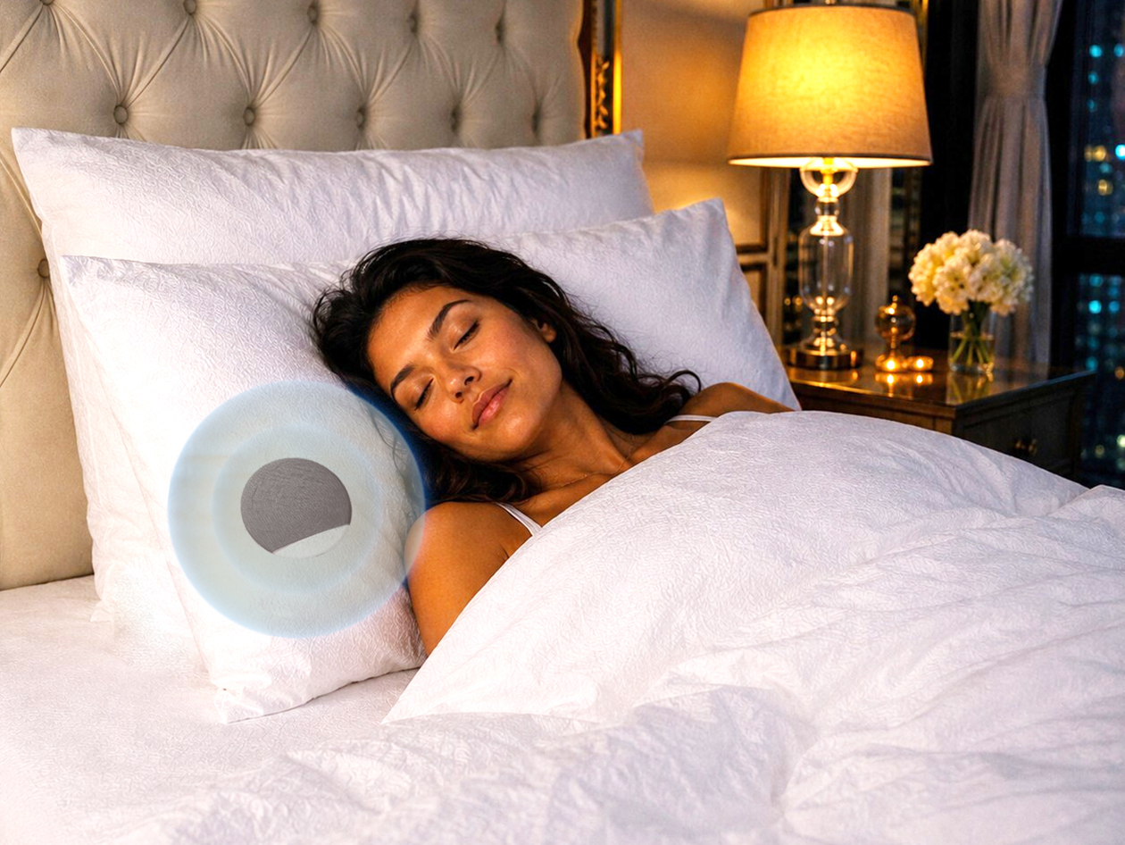 Ultrathin Sleep Aid Under Pillow Speaker (Pink)