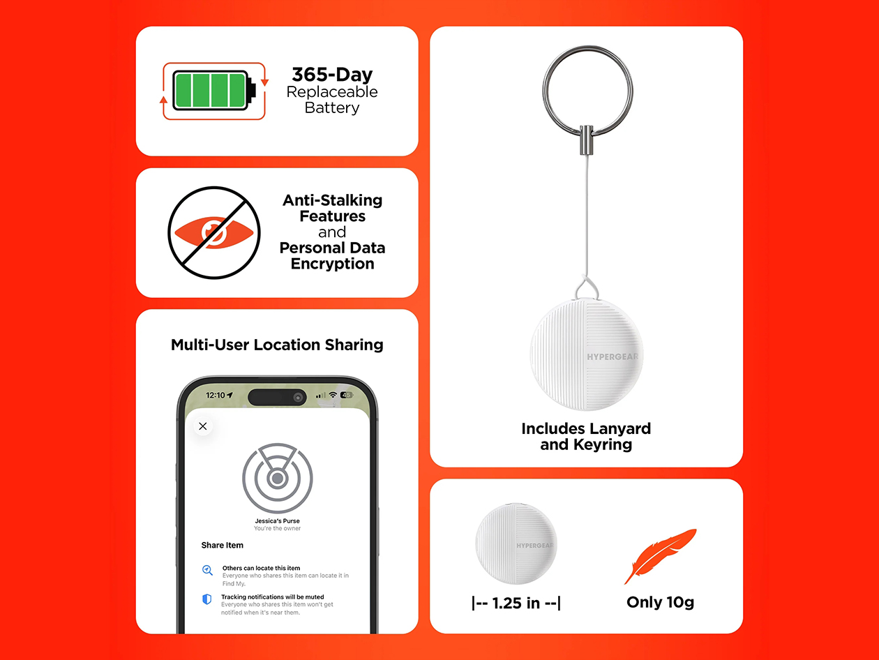 HyperGear Hypertag Universal Smart Tracker 2-Pack