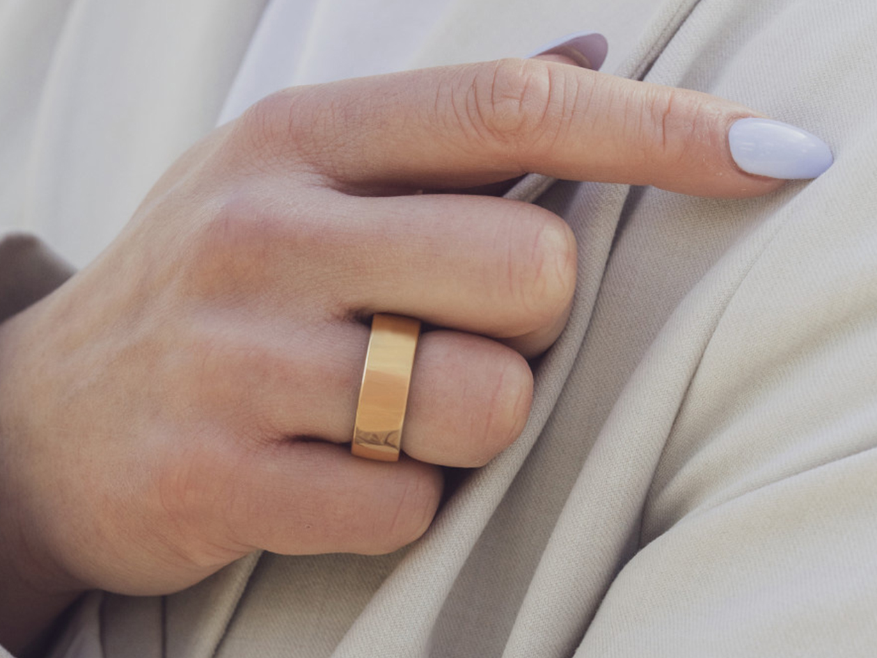 Circular Ring 2 - Advanced Health & Fitness Tracker Smart Ring (Gold/Size 9)