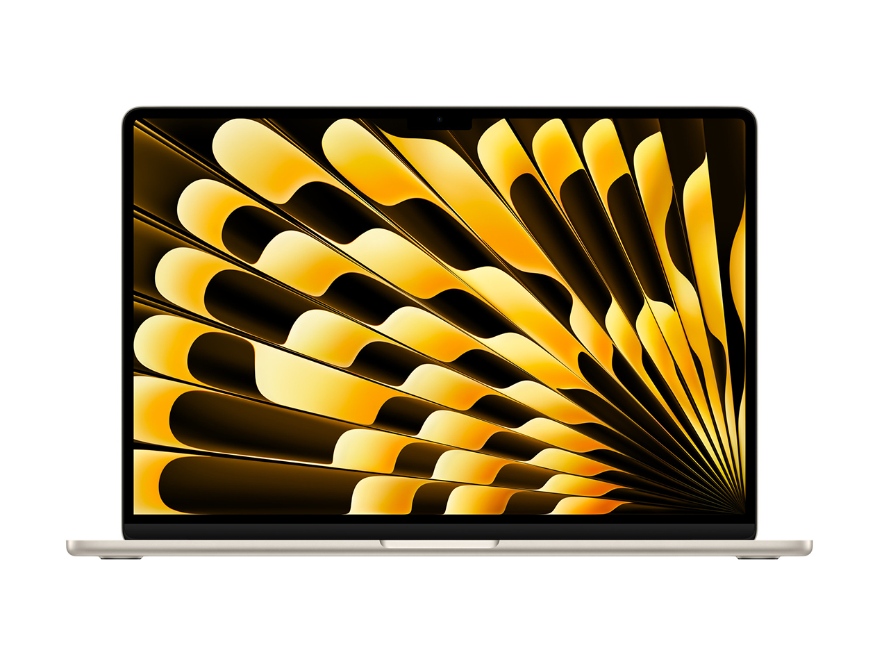 Apple MacBook Air (2023) 15" M2 8CPU 10GPU 16GB RAM 256GB SSD Starlight (Refurbished)
