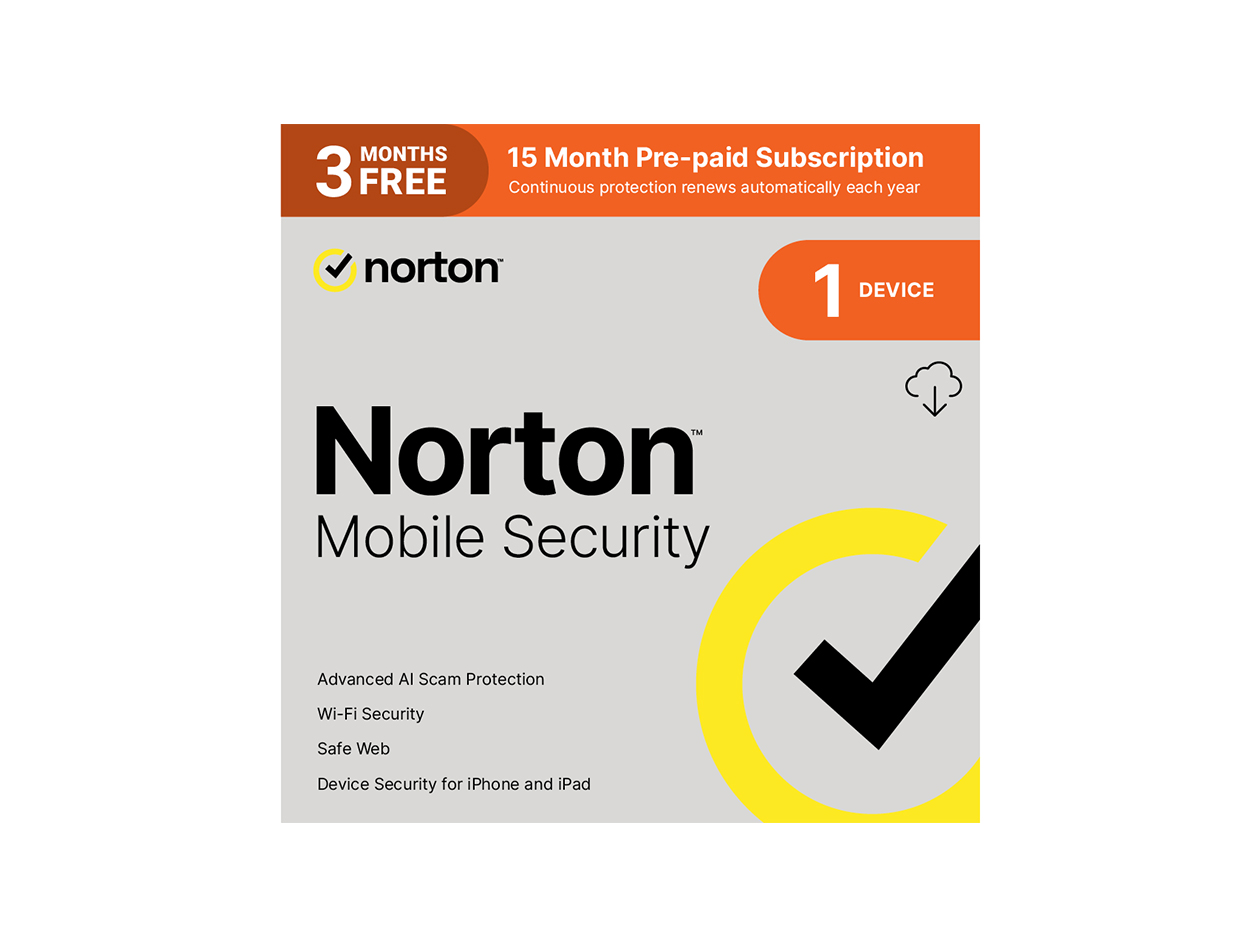 Norton Mobile Security (1 Device/15 Month Subscription)