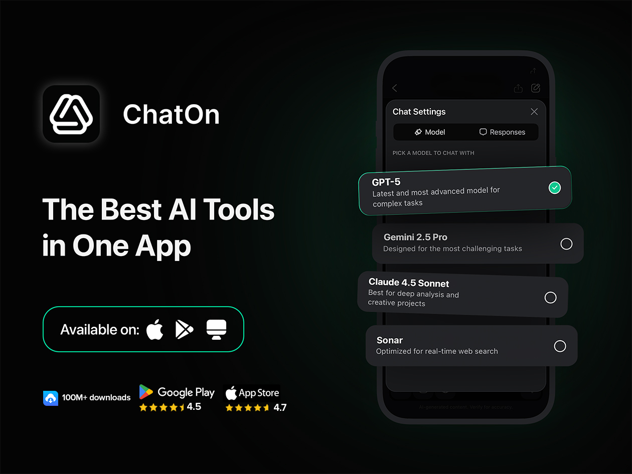 ChatOn Multi-AI Assistant Premium Plan (5 Year Subscription)