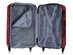 DUKAP Rodez Lightweight Hardside 3-Piece Set (20"/24"/28", Red)