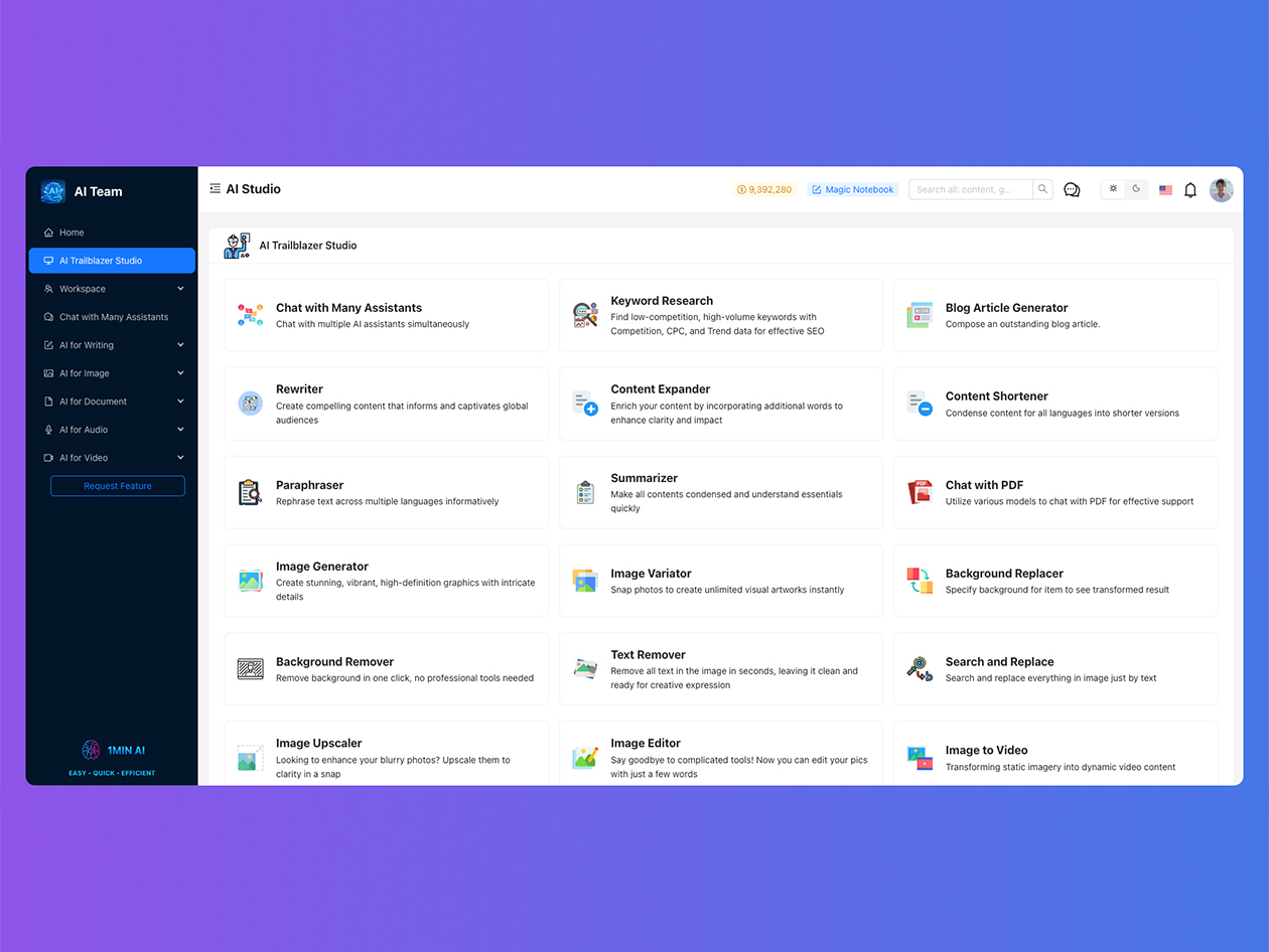 1min.AI: 3-Year Subscription (Advanced Business Plan)
