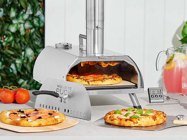 Wolfgang Puck Outdoor Wood Pellet Pizza Oven & Grill 