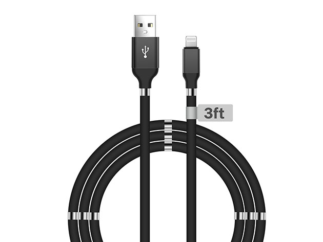 Aduro Fidget Magnetic Self-Winding MFi Lightning Cable