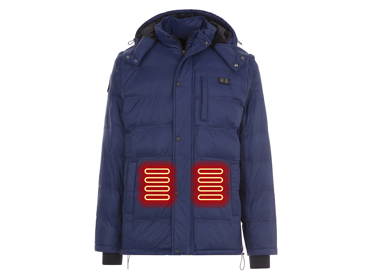 Women's Helios Hybrid Heated Coat with Power Bank (Navy/XL)