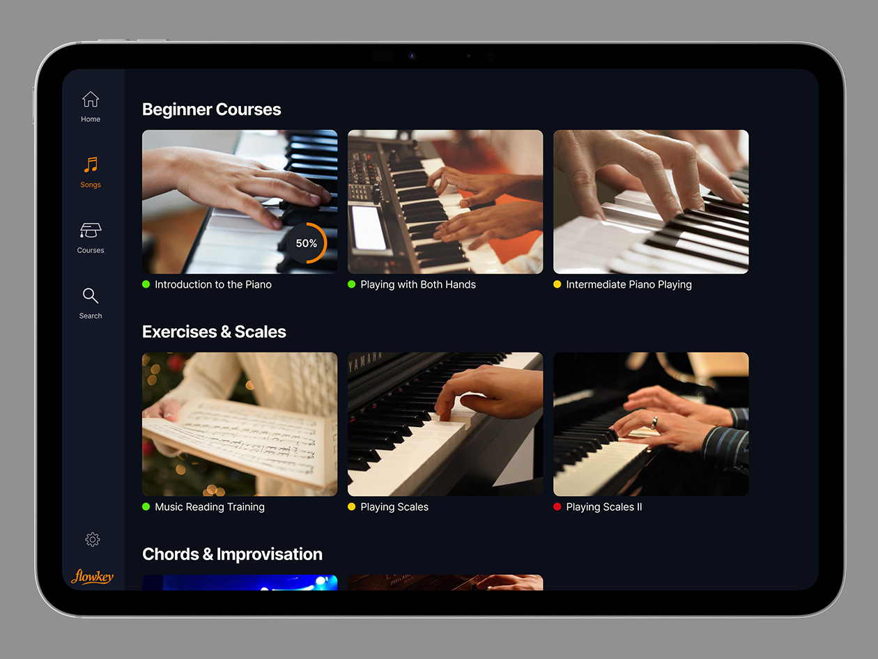 flowkey Piano Learning App: Classic Plan (5-Year Subscription)