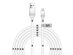 Aduro Fidget Magnetic Self-Winding Lightning Cable (6Ft/White)