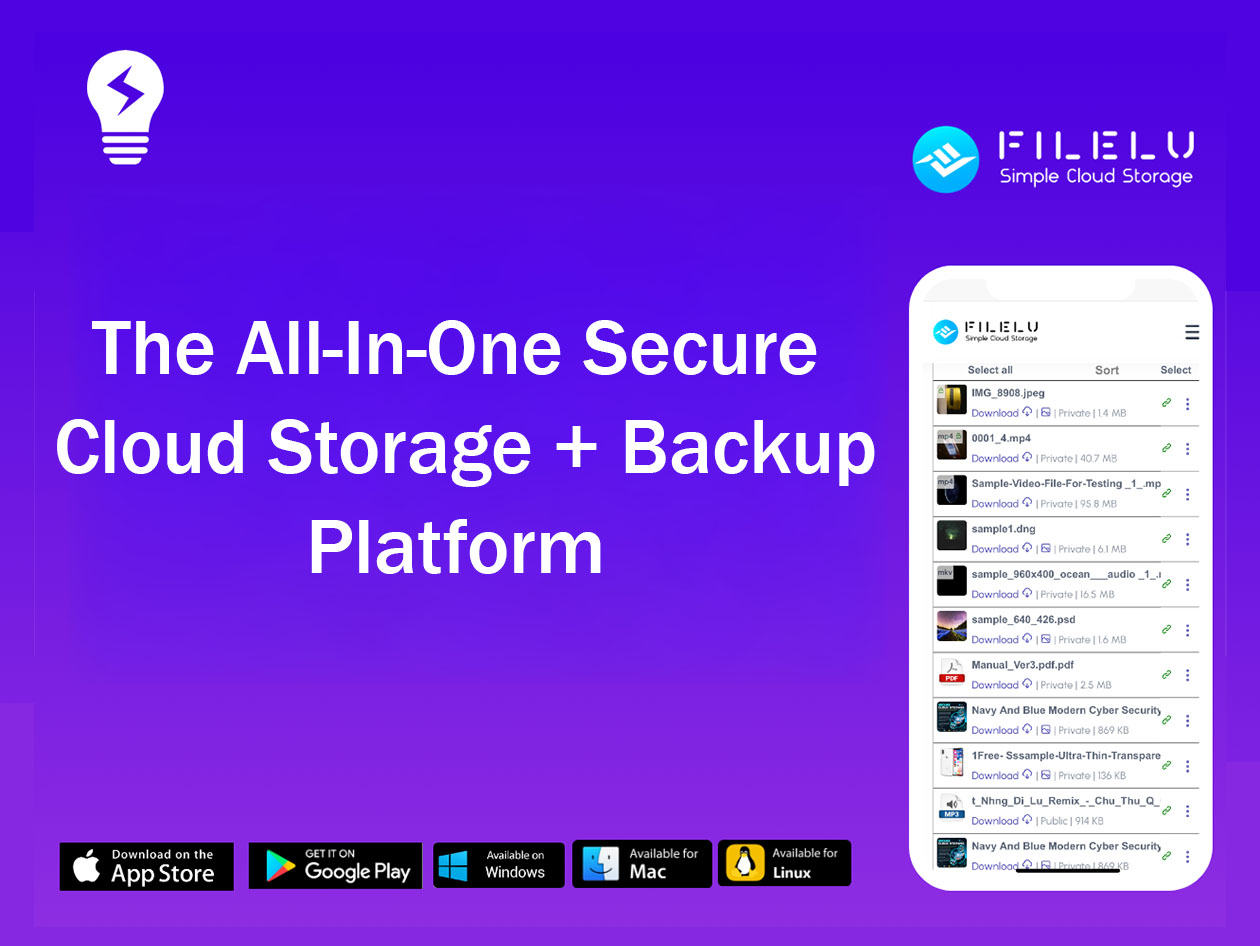 FileLu Cloud Storage Premium Plan: Lifetime Subscription (2TB)