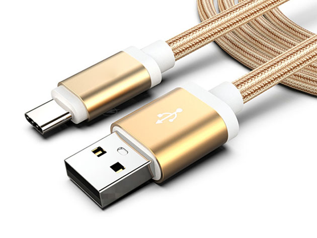 USB-C Charging Cables: 3-Pack (Gold)