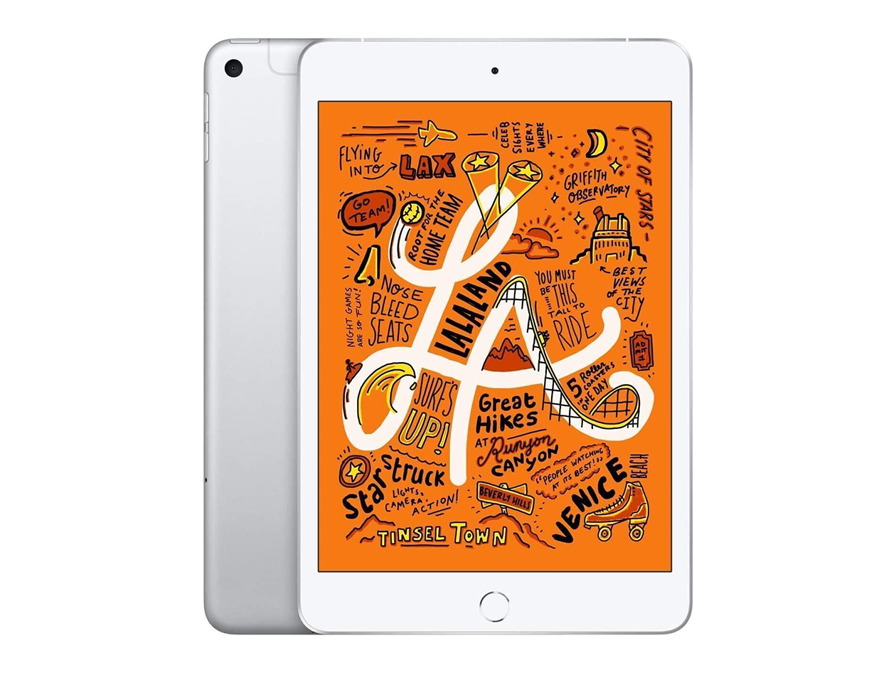 Apple iPad mini (2019) 5th Gen 256GB Wi-Fi & Cellular Unlocked Silver (Refurbished)