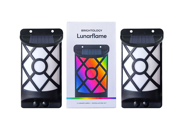 Lunarflame Solar Lights with 7 Colors + 3 Modes (2-Pack)