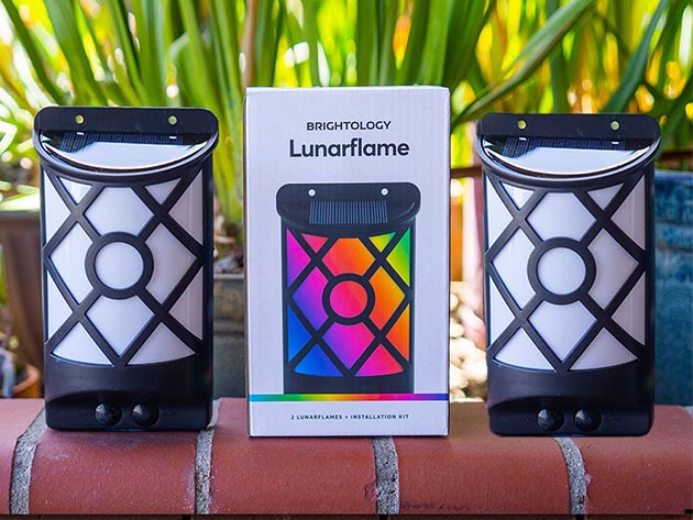 Lunarflame Solar Lights with 7 Colors + 3 Modes (2-Pack)