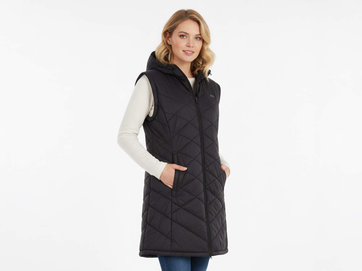 Women's Helios Hybrid Heated Coat with Power Bank (Black/3XL)