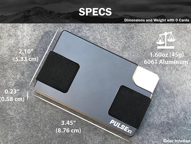 PulseX1 Ultra Slim Wallet (Black)
