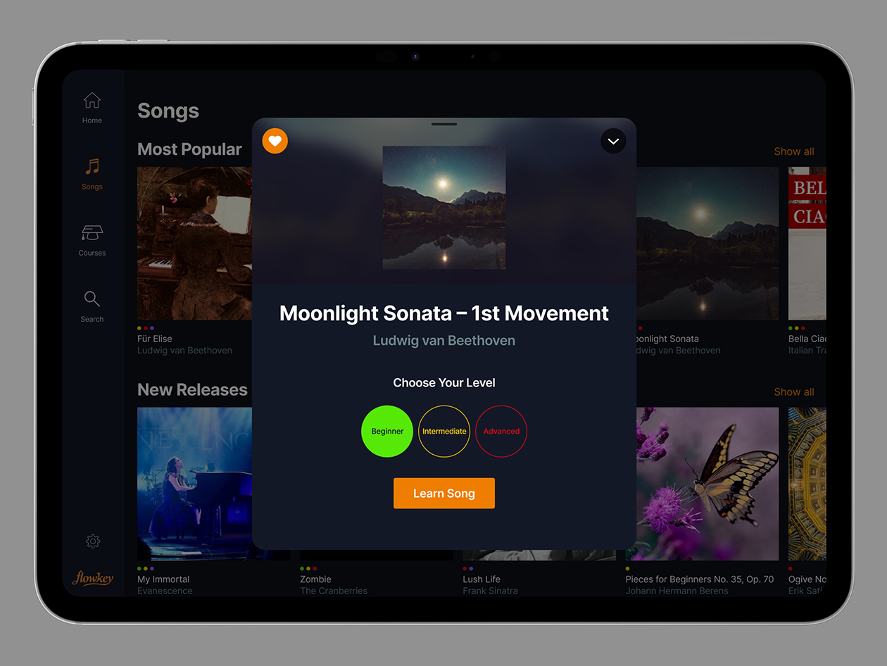 flowkey Piano Learning App: Classic Plan (3-Year Subscription)