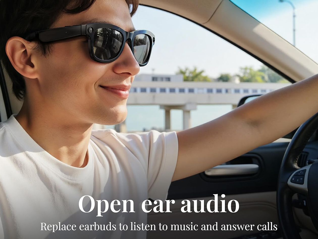 1080P AI Smart Camera Recording Sunglasses