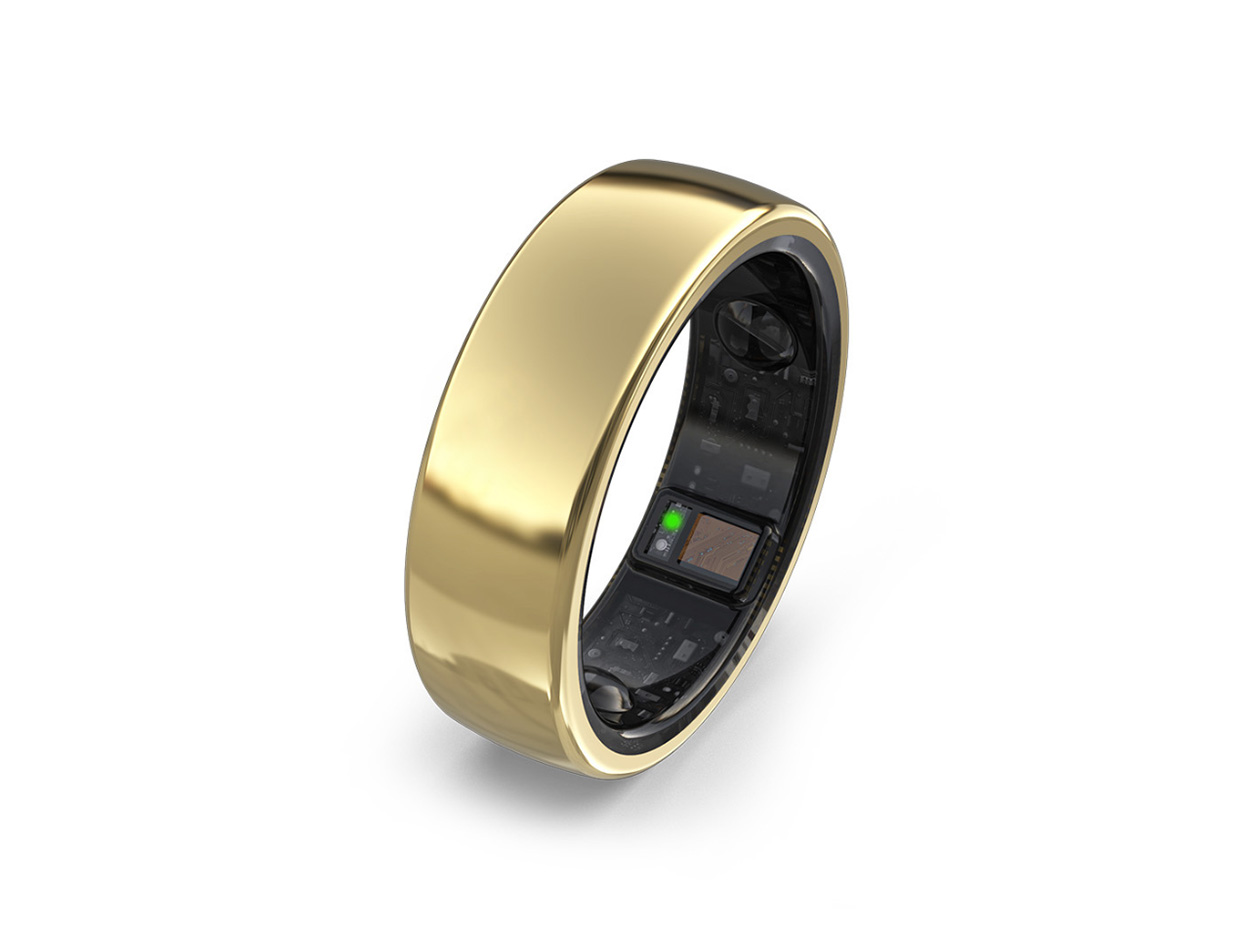 aaboRing Health & Fitness Tracker Smart Ring (Gold/Size 7)