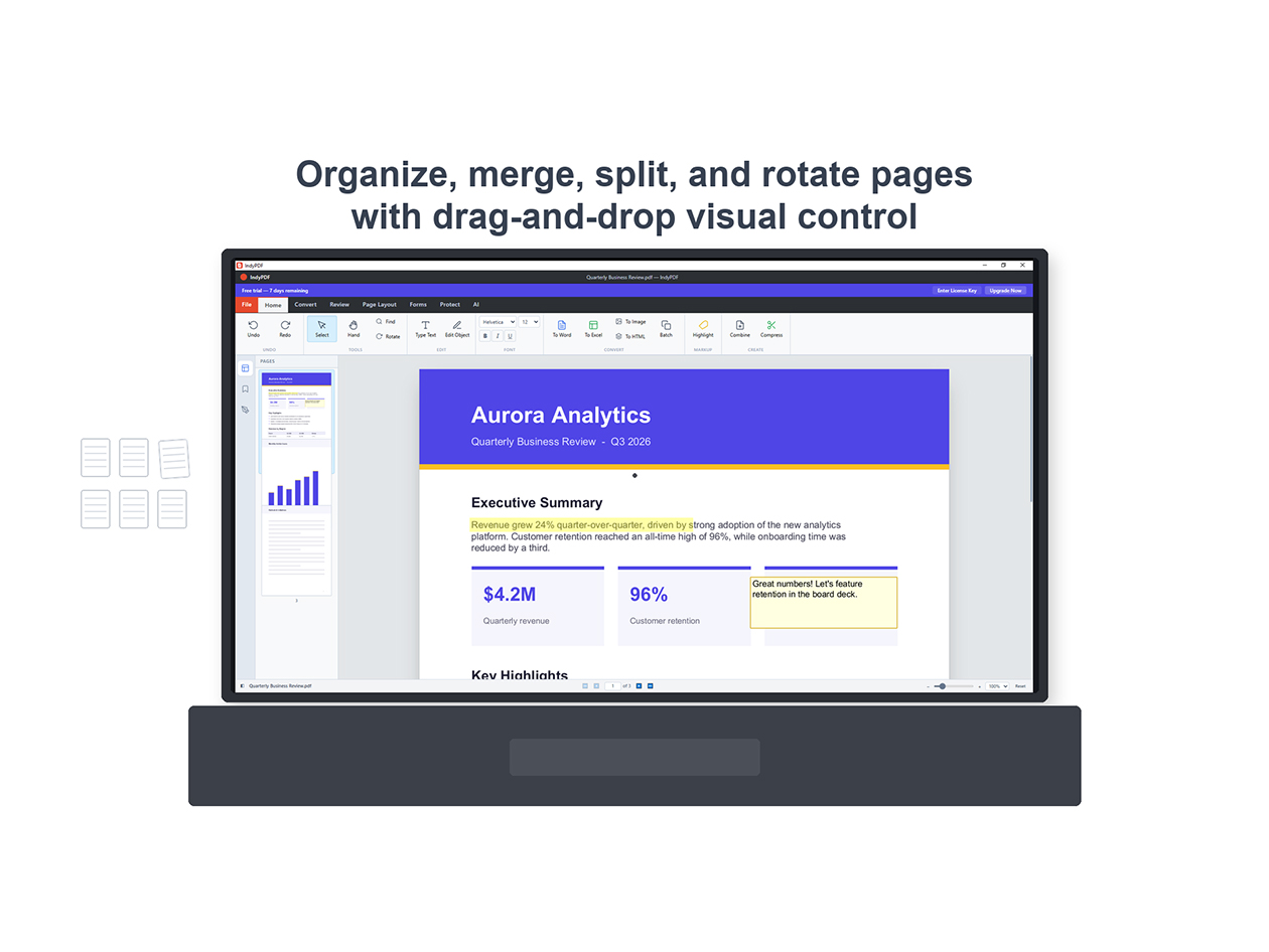 IndyPDF Editor & Converter: Lifetime Subscription