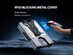 Slim RFID Wallet with AirTag Holder (Black)