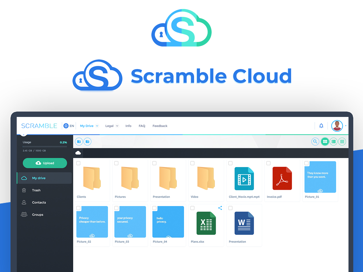 Scramble Cloud Storage Lifetime Subscription (20TB)