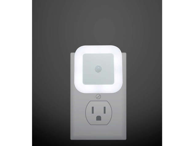 LED Plug-in Night Light Lamp with Smart Sensor (6-Pack)
