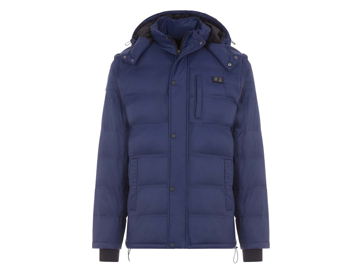 Men's Helios Hybrid Heated Coat with Power Bank (Navy/3XL)