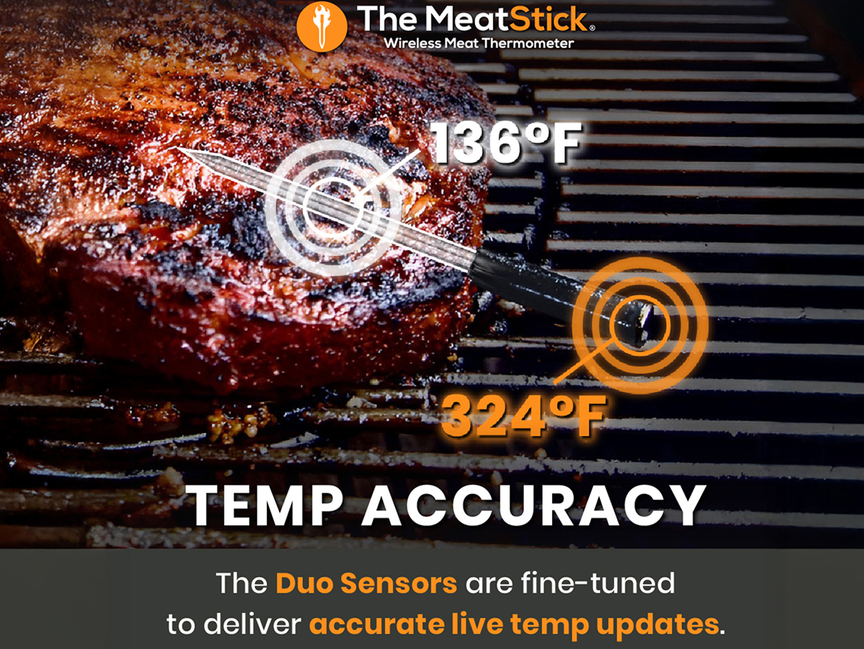 MeatStick X Set - 260ft+ Range Wireless Meat Thermometer