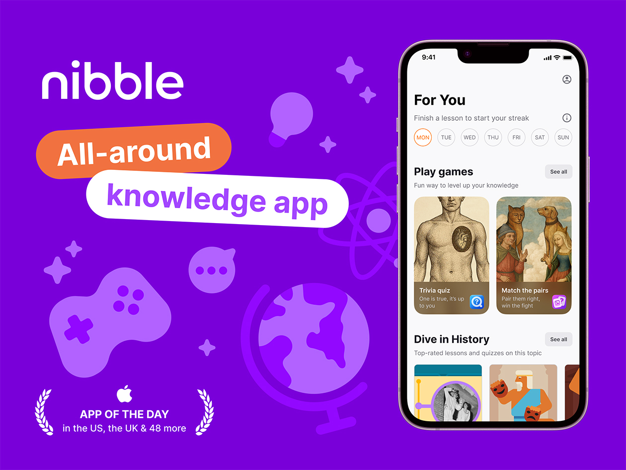 Nibble All-Around Knowledge App (5-Yr Subscription)