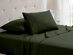 4-Piece Bamboo Blend Waffle Hem Sheet Set (Hunter Green/Full)