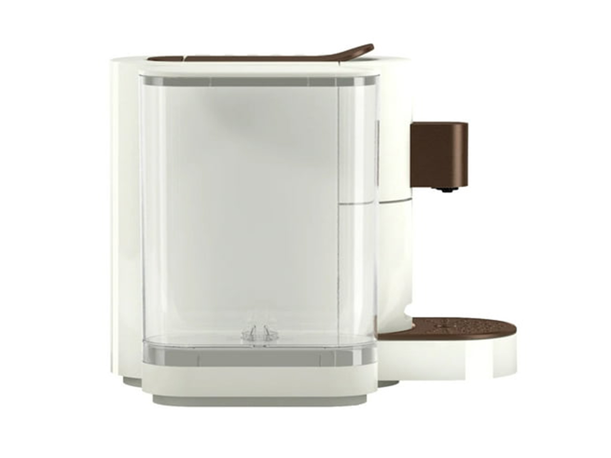K-FEE Twins II Single Serve Coffee, Espresso, Milk Machine - White/Bronze