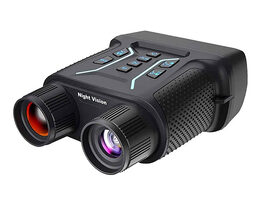 4K/36MP 1300' Night Vision Binoculars with 4.5" Screen, 8x Zoom & 32GB Card