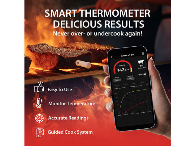 Armeator A1 Wireless Bluetooth Meat Thermometer