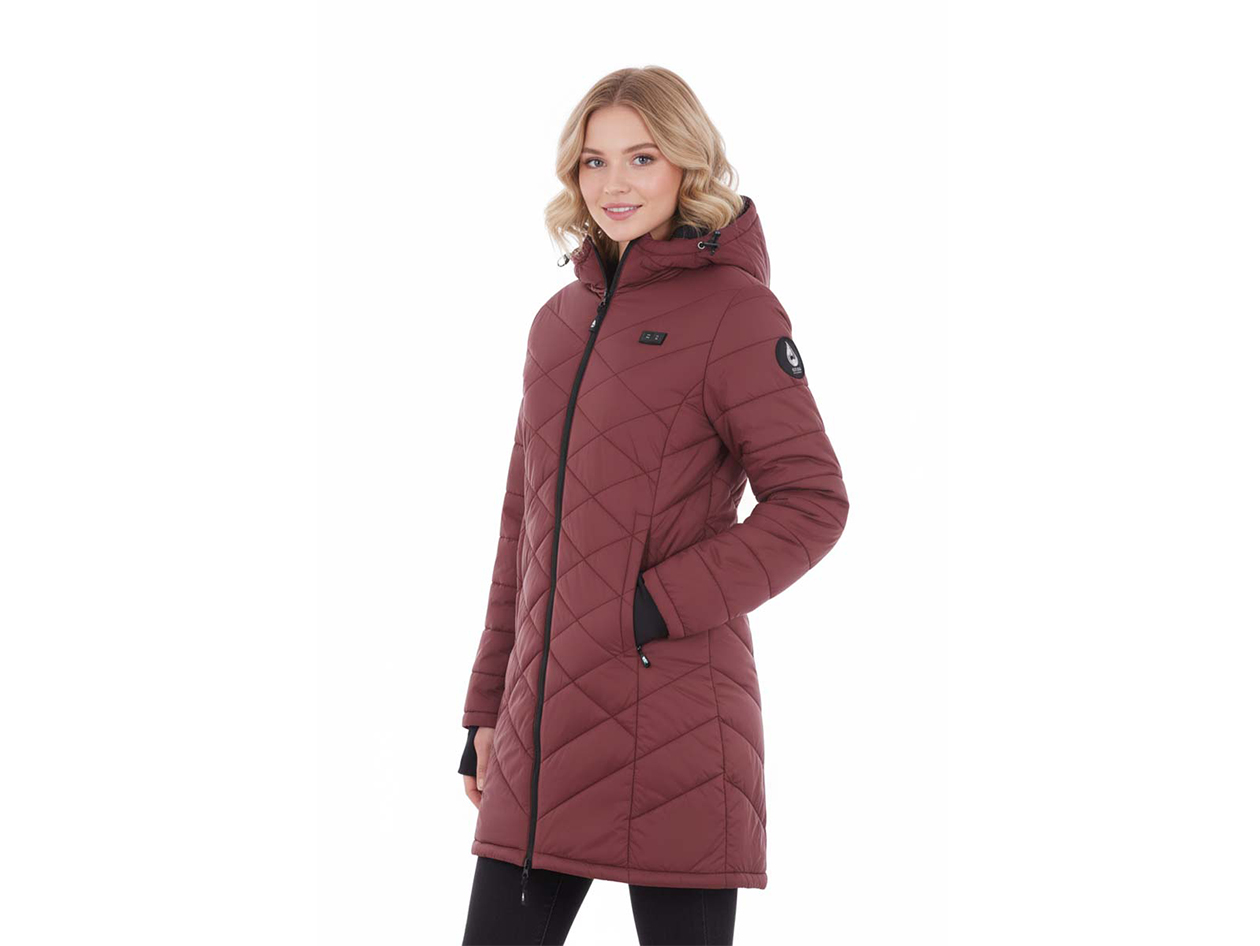 Women's Helios Hybrid Heated Coat (Burgundy/3XL)