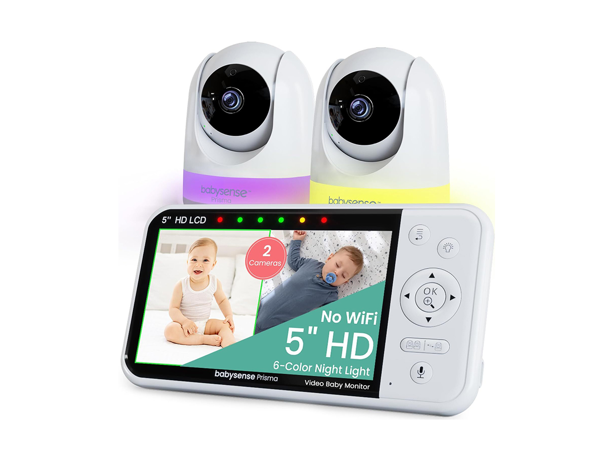 Babysense Prisma: HD Non-Wi-Fi Video Baby Monitor (2 Cameras)