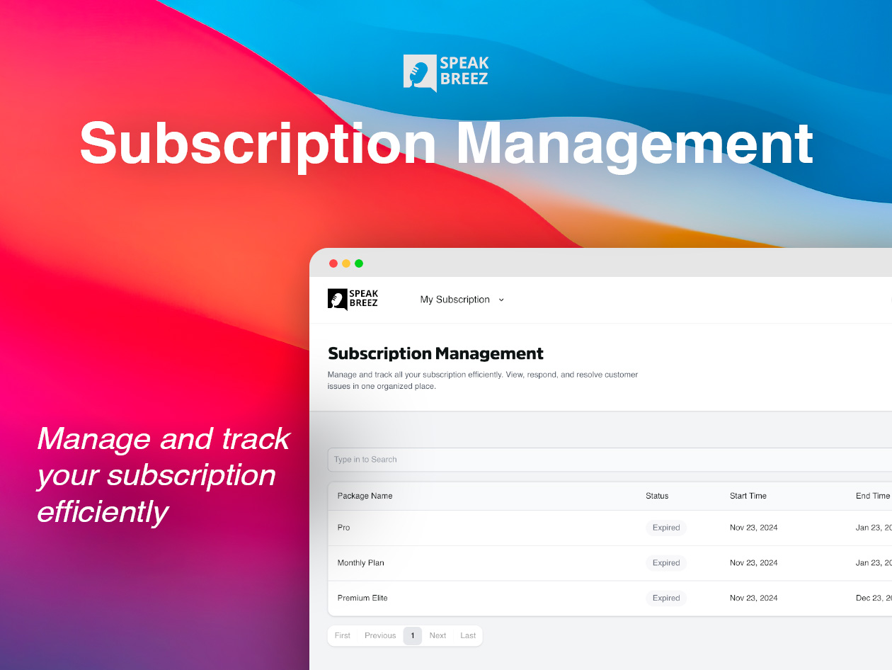 SpeakBreez AI Voiceover Generator: Lifetime Subscription (Pro Plan)