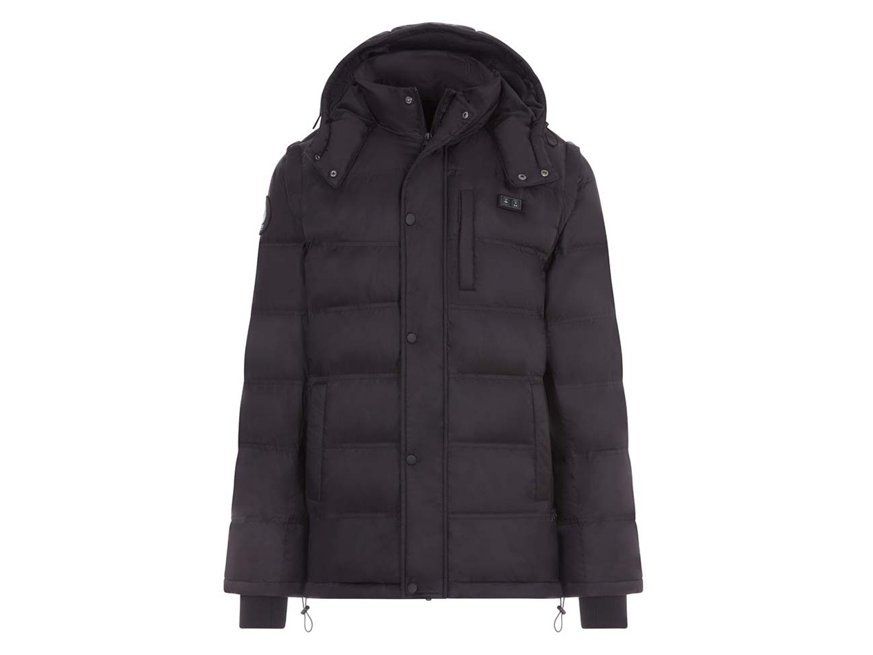 Men's Helios Hybrid Heated Coat with Power Bank (Black/Medium)